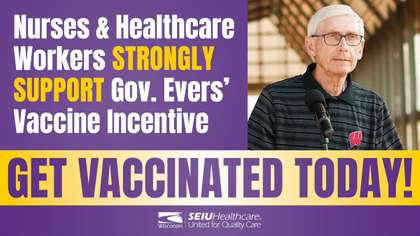 Nurses and Healthcare Workers Support Gov. Evers’ Vaccine Incentive